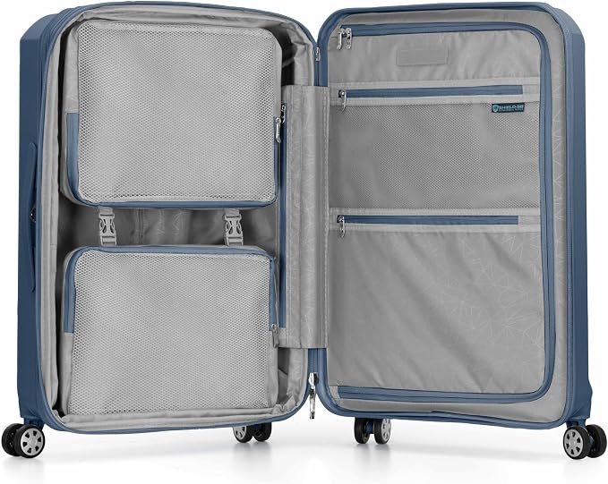 Traveler's Choice Pagosa Hardshell Expandable Luggage with Spinner Wheels, Slate Blue, 3-Piece Set (22/27/30) - Image 9
