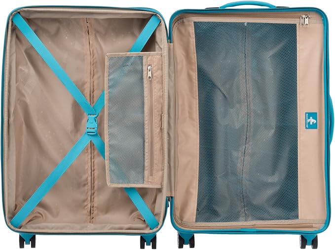 Atlantic Luggage Ultra Lite 4 Hardside, 24-Inch Expandable Spinner (Turquoise Blue) - Image 2
