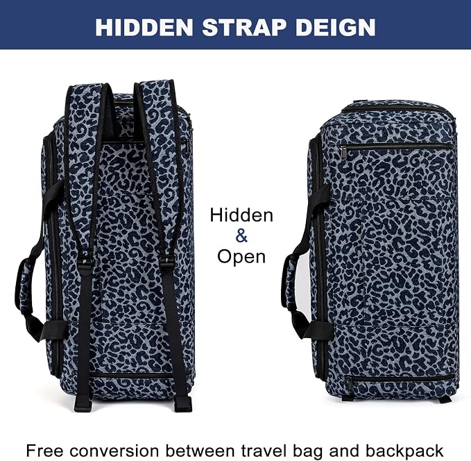 Convertible Garment Bags for Travel - Carry on Garment Duffle Bag with Backpack Straps for Men Women, 4 in 1 Large Travel Duffel Bags with Shoes Compartment Hanging Suit Dress Weekender Bag 3pcs Set - Image 7