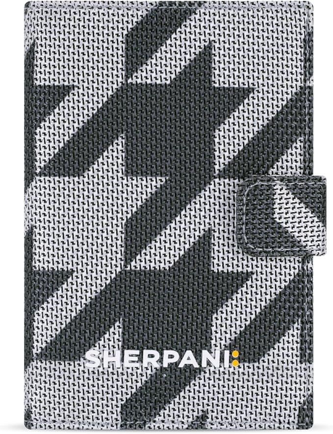 Sherpani Vienna, RFID Blocking Passport Holder, Travel Passport Cover Wallet, Travel Documents Organizer Protector, Travel Gift (Houndstooth) by SHERPANI