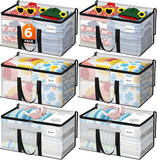 Fab totes Moving Bags Extra Heavy Duty Oversized Storage Bags with Reinforced Handle and Double Zippers,Moving Supplies Totes for Storage Packing Dorm Room Essentials Alternative to Moving Boxes by Fabtotes
