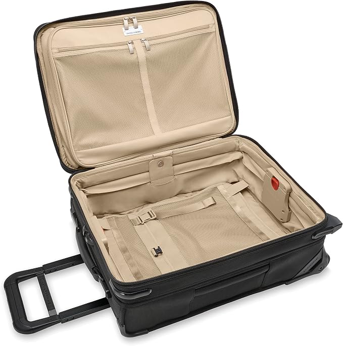 Briggs & Riley Global 2-Wheel Expandable Carry On - Luggage for International Travel, Suitcases with Wheels, Softside Rolling Bag for Men & Women, Self-Repairing Zipper - Baseline Collection, Black - Image 12