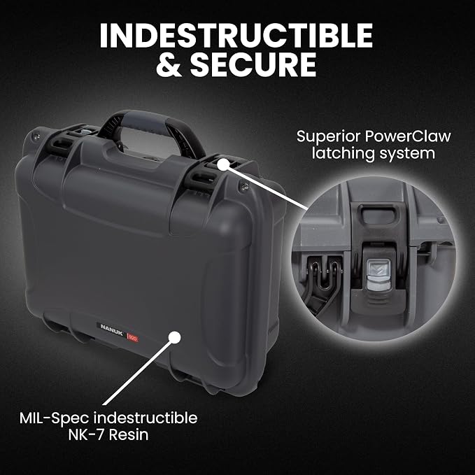 NANUK 920 Hard Case – Waterproof Travel Hard Case with Customizable Cubed Foam, 16.7” x 13.4” x 6.8”, Dustproof & Impact-Resistant, Airline Carry-On Approved – Graphite - Image 2