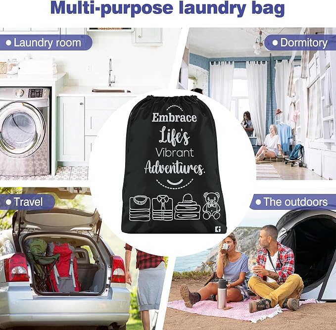 Kuber Industries Pack of 3 Cloth Storage Bag | Non-Woven Storage Organizer | Travel Cloth Carrying Bag | Garments Cover for Laundry | Travel Storage Organizer for Clothing | Large | Black - Image 6