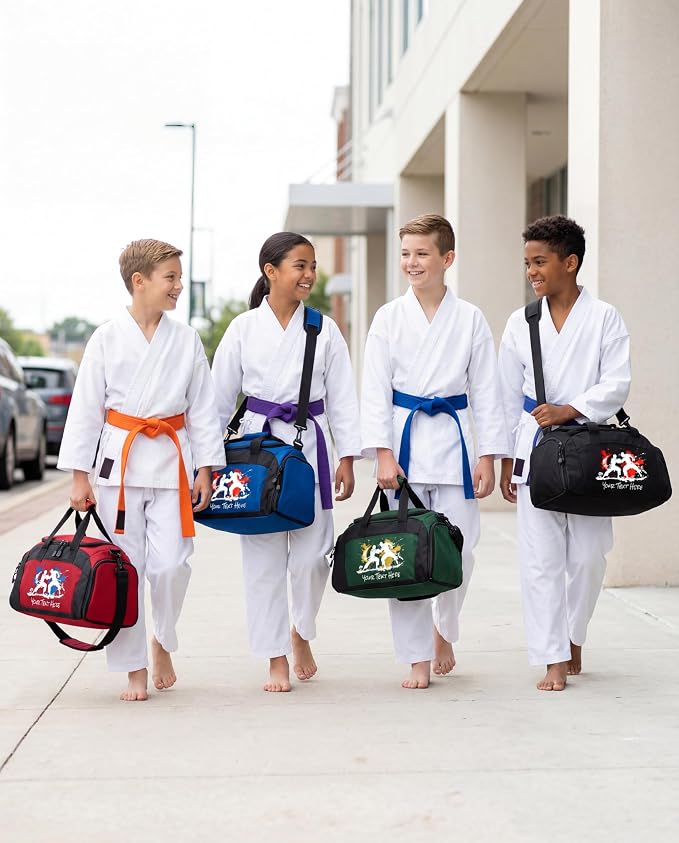 Personalized Martial Arts Duffel Bag – Custom Name Gym Bag for Karate, Taekwondo, Jiu Jitsu & MMA – Youth & Adult Training Gear Bag - Image 8