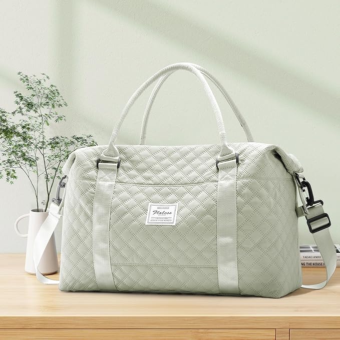 Travel Duffel Bag, Carry On Overnight Weekender Bags for Women | Travel Bag with Wet Pocket & Trolley Sleeve, For Spirit Airlines 18x14x8 Personal Item Bag - Image 9