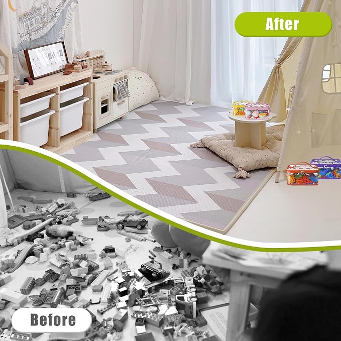 8 Packs Large Clear Toy Storage Bags with Double Zipper & Handles, L | Name Tag, Manual Pocket, Transparent PVC, Waterproof Dustproof, Space-saving, Portability for Building Blocks, Puzzle, Travel - Image 6
