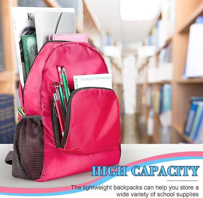 LEIFIDE 15 Pcs Backpack in Bulk 17 Inch Lightweight Foldable Student School Outdoor Travel Book Bag Assorted Colors - Image 4