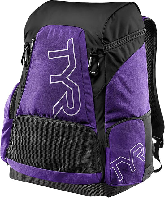Alliance Backpack TYR Wet/Dry Athletic Gym and Pool Bag for Men and Women - Separate Wet/Dry Compartments, 45L Capacity, Ergonomic, Water-Resistant - Available in Team Colors by TYR
