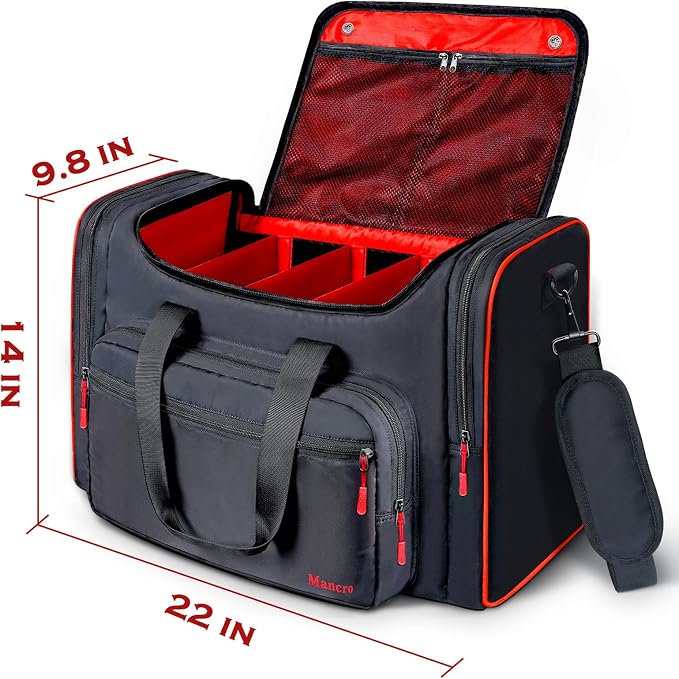 Mancro Padded Sneaker Bag, Sneakerhead Gifts, Shoe Travel Bags Fit 4 Pairs | Come with Insulated Pocket and Shoulder Strap, Multi-functional Sports Gym Duffle for Basketball, Shoes, Cloth - Image 9