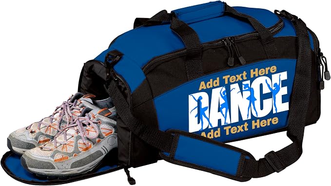 Personalized Dance Duffle Bag with Name – Custom Dancer Gym Bag for Girls, Competition Team Travel Bag, Ballet Recital Cheer & Studio Gear Bag by all+about+me+company
