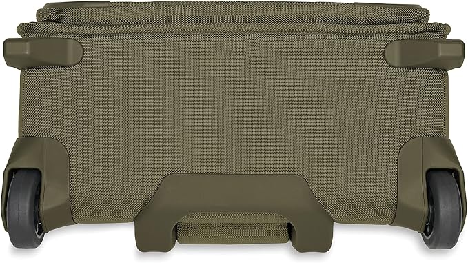 Briggs & Riley 2-Wheel Cabin Bag - Carry On Luggage for Travel, Suitcases with Wheels, Softside Rolling Bag for Men & Women, Interlocking Handle, Self-Repairing Zipper - Baseline Collection, Olive - Image 9