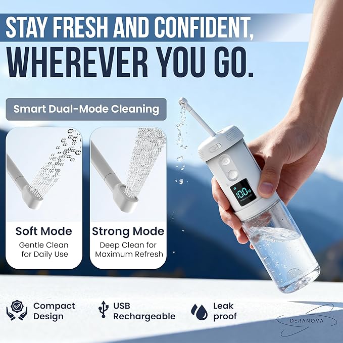 Portable Bidet For Travel - High Pressure Portable Travel Bidet for Men, Women - USB Rechargeable Electric Handheld Bidet Sprayer - Compact Personal Hygiene Cleaner for Camping, Home, Postpartum