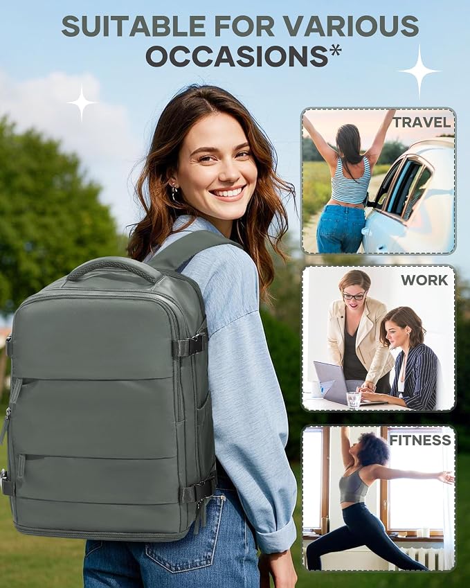 Large Travel Backpack for Women Airline Approved Carry on Backpack for Airplanes Mochila De Viaje Spirit Airlines Personal Item Bag 18x14x8 Personal Item Travel Bag Backpack for Traveling on Airplane - Image 8