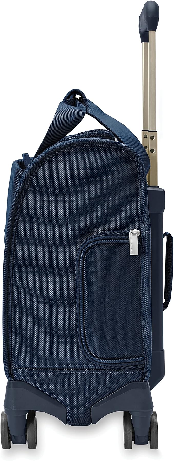 Briggs & Riley Cabin Spinner - Carry On Luggage for Travel, Suitcases with Wheels, Softside Rolling Bag for Men & Women, Fits Under Plane Seat, Interlocking Handle - Baseline Collection, Navy - Image 7