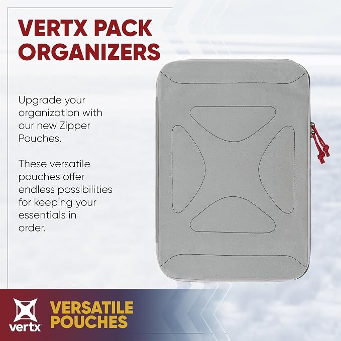 Vertx Pack Zip Pouch Organizer Insert Attachment for Backpack, Bag, Travel, Organization Pouches - Image 2
