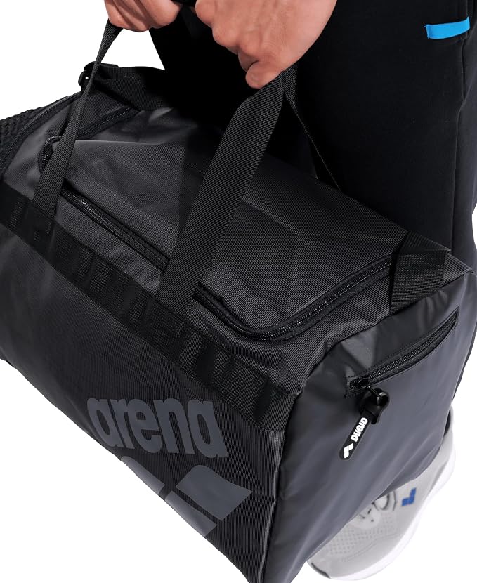 Arena All Set Duffle Bag Overnight Weekender Cabin Size Team Luggage Shoe Compartment Gym Training Gear Equipment Bag for Teens Men Women, Black, 40 Liters - Image 5