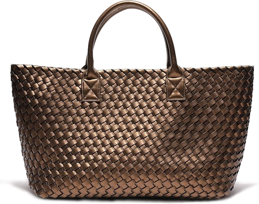 Woven Bag Shopper Bag Travel Handbags and Purses Women Tote Bag Large Capacity Shoulder Fashion Bags by Weayouth