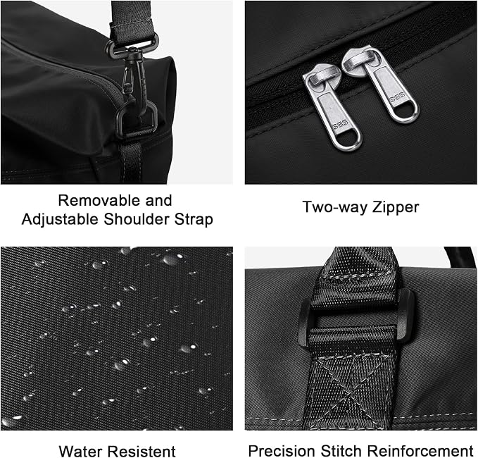 Travel Duffel Bag, Carry On Overnight Weekender Bags for Women | Travel Bag with Wet Pocket & Trolley Sleeve, For Spirit Airlines 18x14x8 Personal Item Bag - Image 6