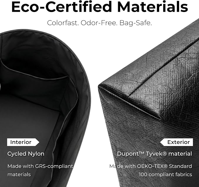 Purse Organizer Insert Compatible with LV All In BB | Handcrafted DuPont™ Tyvek®, Precision 1:1 Custom Fit, Matte Black, Keep Bag Clean & Protected for Travel & Commute - Image 5