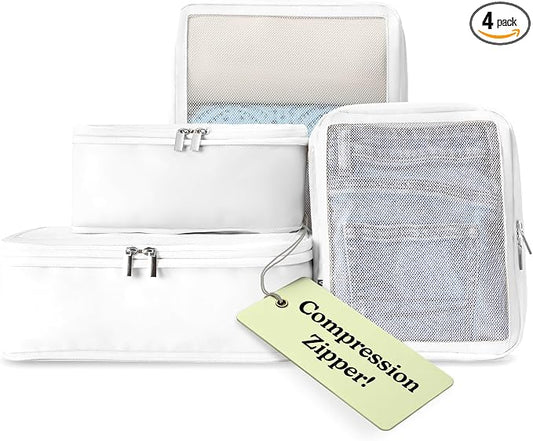 Vandel Space-Saving Compression Packing Cubes for Women, Men, Compressible Carry On Suit Case Organizer Luggage Packing Cubes for Travel Organizer Bags for Luggage and Backpacks, Suitcase Cube by VANDEL