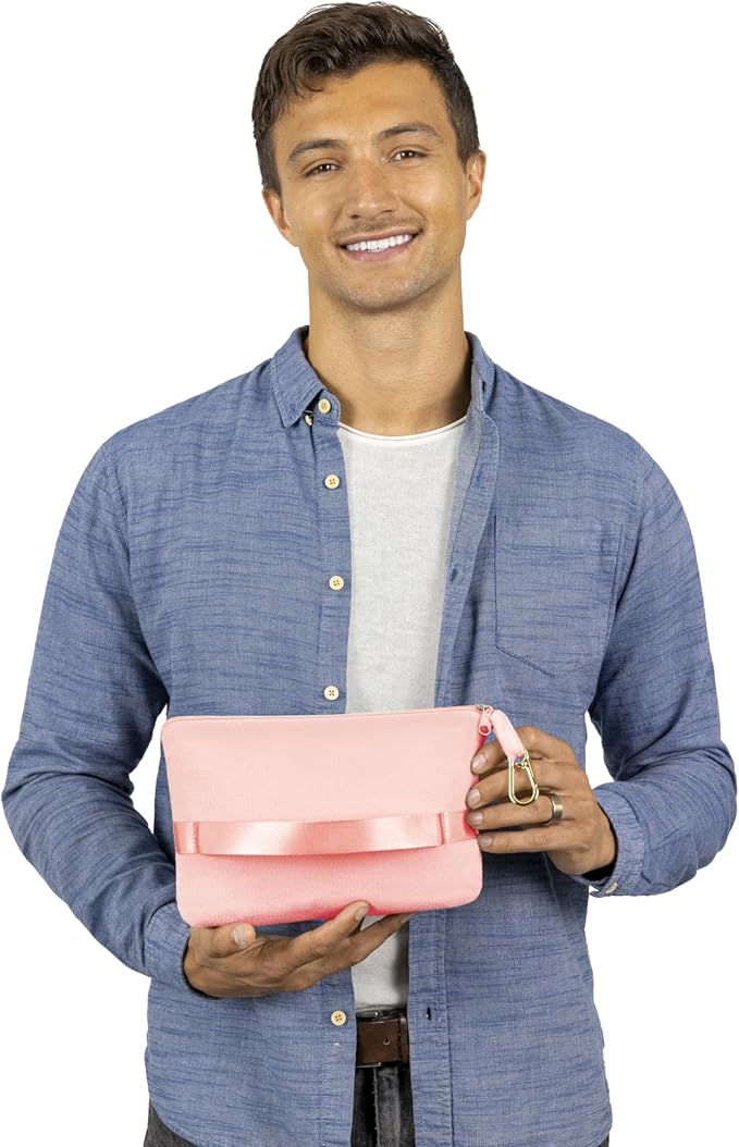 BlueHills Premium Soft Lightweight Travel Blanket Airplane Throw - Pink | Luggage Strap & Carabiner Included, Compact & Lightweight, Long Flight Comfort, Travel Must Haves, Packable Plane Accessory - Image 9