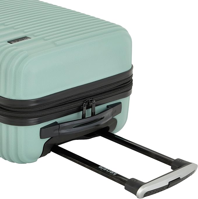 kensie Women's Hillsboro Luggage & Travel Bags Set, Green Granite, 20" Carry-On - Image 5