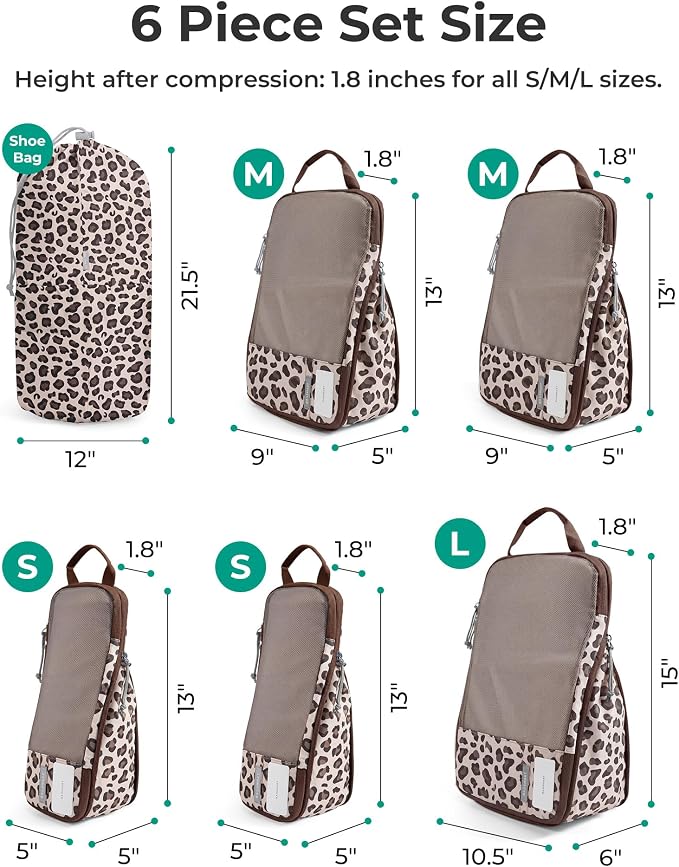 BAGSMART 6 Set /4 Set/2 Set Compression Packing Cubes for Travel, Lightweight Luggage Organizer Bags, Durable Space Saver Bags Travel Essentials - Image 4