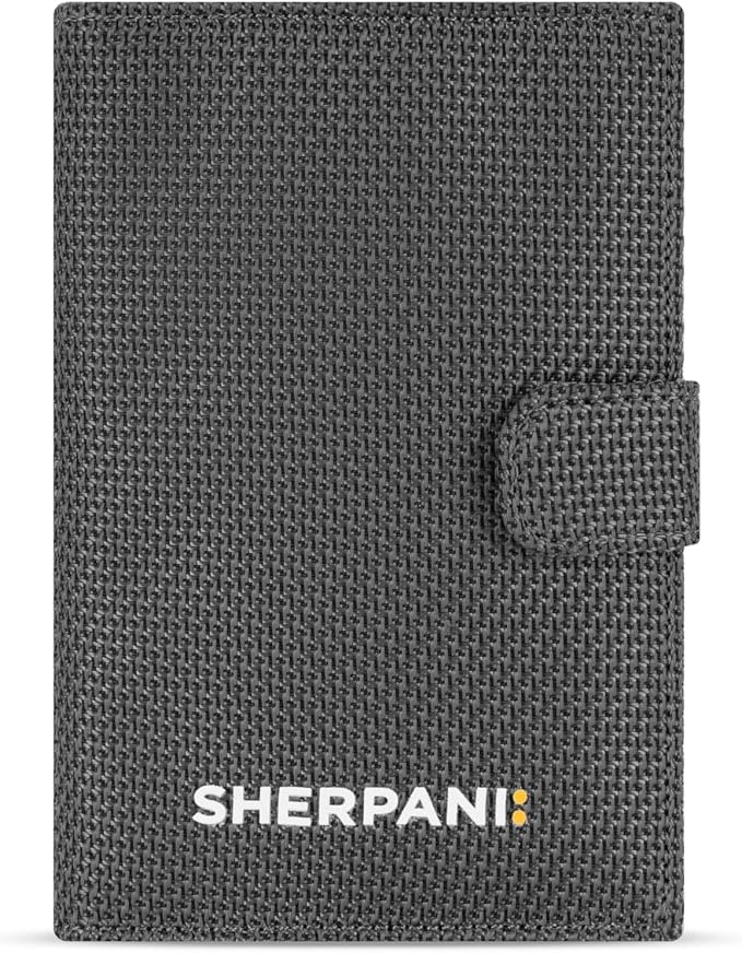 Sherpani Vienna, RFID Blocking Passport Holder, Travel Passport Cover Wallet, Travel Documents Organizer Protector, Travel Gift (Granite) by SHERPANI