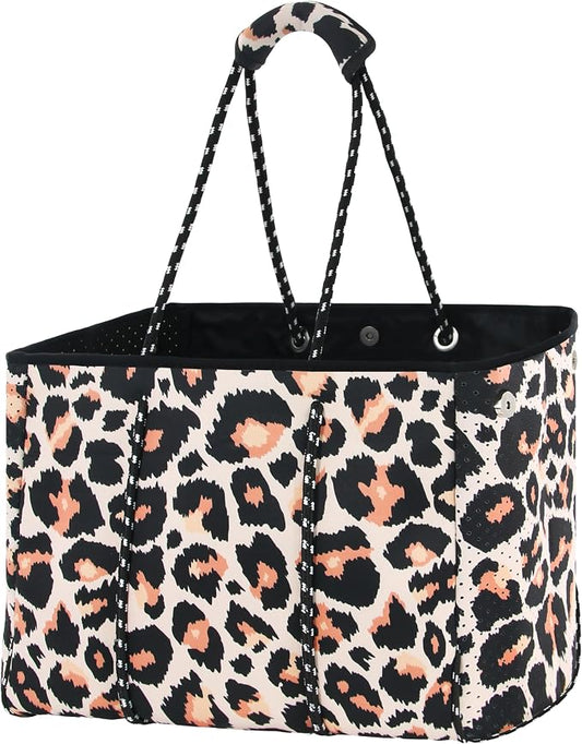 QOGiR Neoprene Multipurpose Beach Bag Tote with Inner Zipper Pocket … … … … by QOGiR