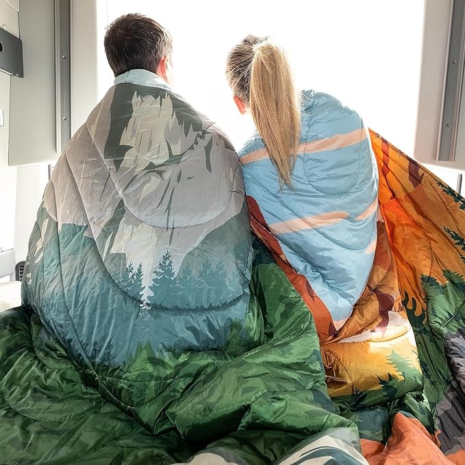 KingCamp Ultralight Camping Blanket, 79"L x 57"W, Green - Image 5