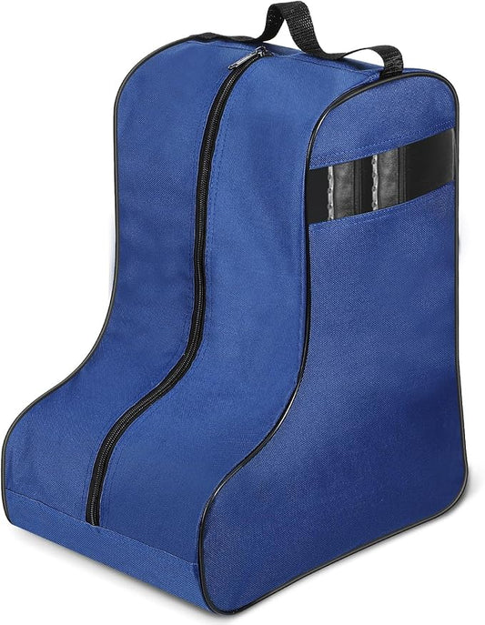 1 Pc Boot Bags for Cowboy Boots Portable Storage Bag for Travel Long Tube Shoes Bags Men Tall Shoe with Handle for Home (Dark Blue) by Clysee