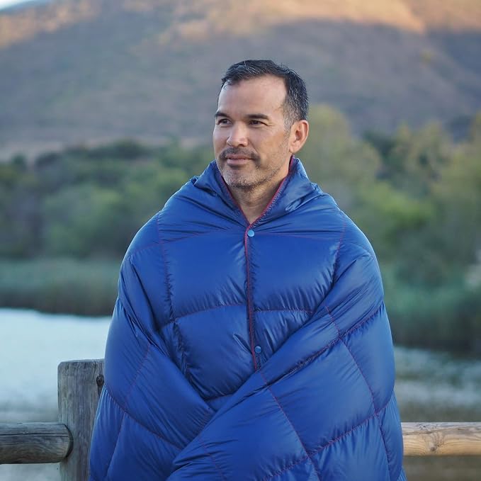 Get Out Gear Down Camping Blanket - Puffy, Packable, Lightweight and Warm | Ideal for Outdoors, Travel, Stadium, Festivals, Beach, Hammock | 650 Fill Power Water-Resistant Backpacking Quilt - Image 3
