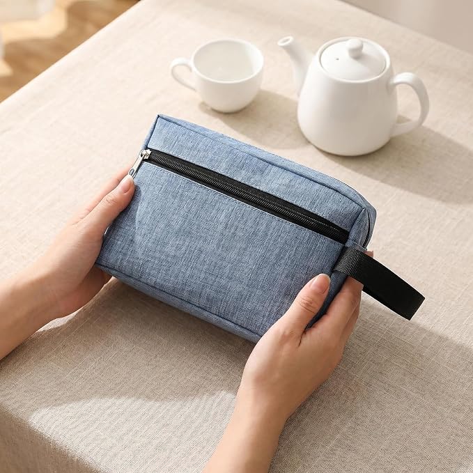 48 Pcs Travel Toiletry Bag for Men Women Bulk Large Water Resistant Shaving Bag Hanging Cosmetic Bag Makeup Travel Pouch Foldable Toiletry Organizer (48, Light Blue) - Image 5