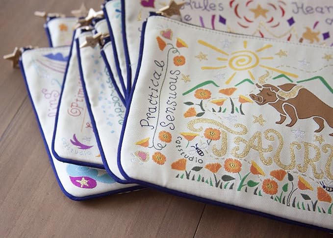 Catstudio Astrology Zipper Pouch, 5x7 Travel Toiletry Bag, Makeup Bag, Dog Treat Pouch, or Travel Purse - Image 5