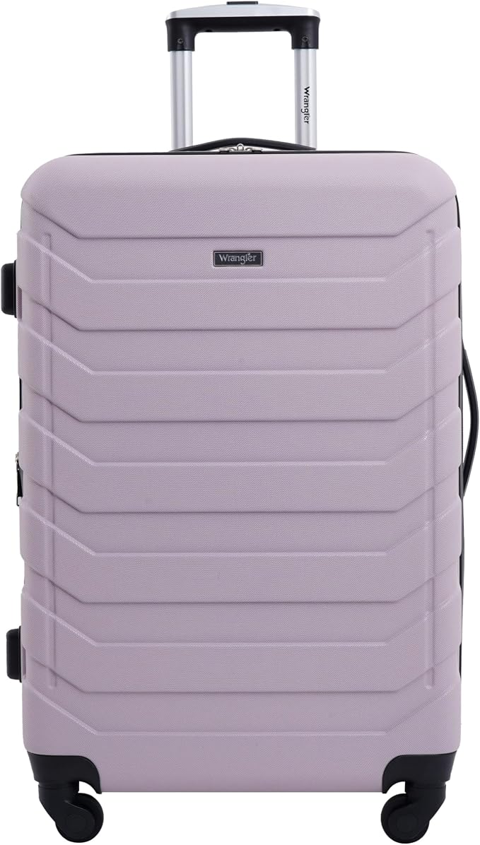 Wrangler 4 Piece Miami Luggage and Packing Cubes Set, Burnished Lilac - Image 2