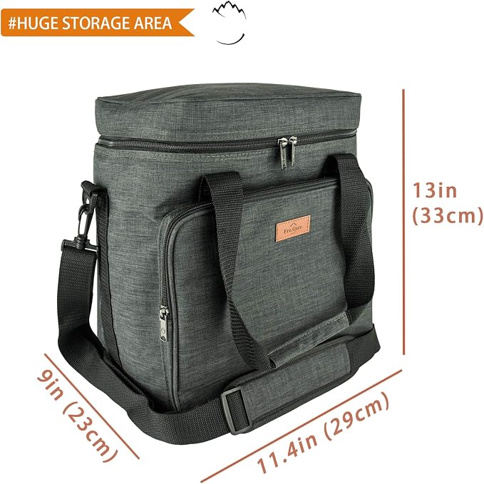 Insulated Wine 3 or 6 Bottle Carriers Tote Travel Cooler Gift Bag For Airplane Liquor With Padded Shoulder Strap - Image 4