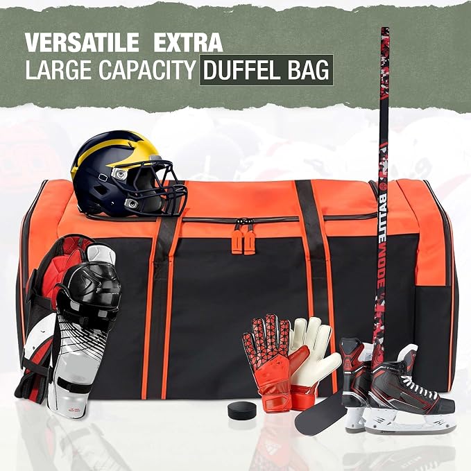 Jetstream Heavy Duty Multi Pocket Durable Sports Gym Equipment Travel Duffel Bag - Image 3