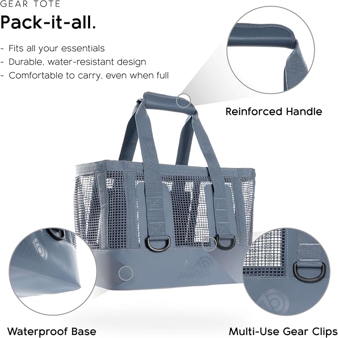 MISSION Boat Gear CASSI Heavy-Duty Outdoor Tote and Waterproof Marine-Grade Mesh Boat Bags - Image 3