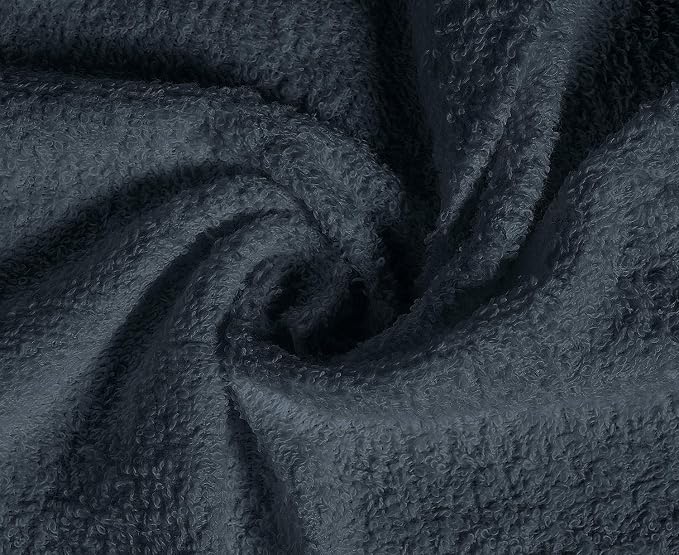 100% Cotton Washcloths 24 Pack (12x12 Inches) Soft, Highly Absorbent Washcloth, Face Towels, Wash Cloths for Face, Ring Spun, Bulk Pack (Grey) - Image 3