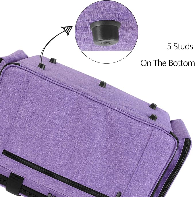 LUXJA Sewing Machine Case with Removable Padding Pad, Purple | Travel Case for Most Standard Sewing Machines & Accessories, Bag Only - Image 5