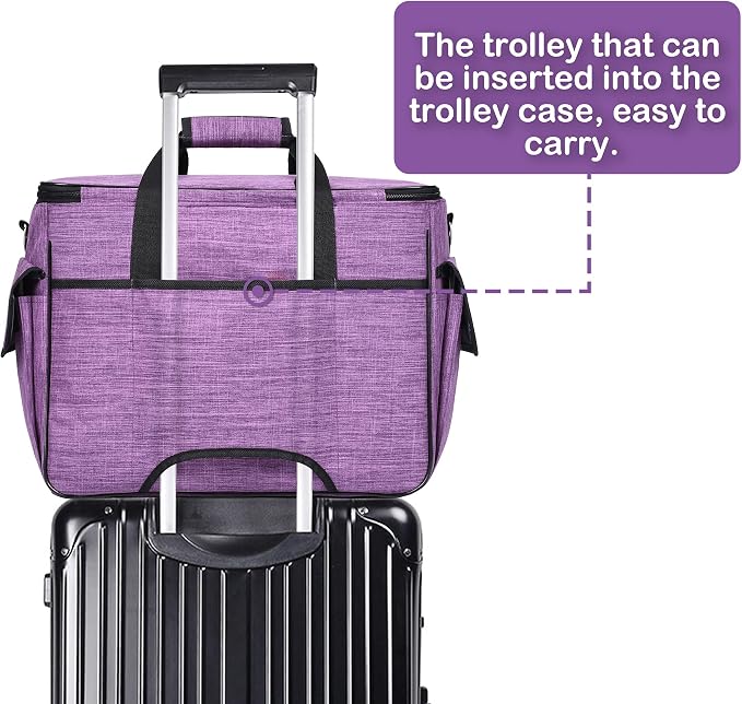 CAB55 Sewing Machine Case - Carrying Bag with Removable Padding, Tote for Machine and Accessories - Image 5