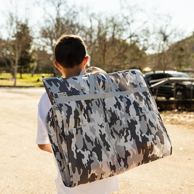 Waterproof Hanging Garment Bag 40 inch Clothes Bag with Gusset, 5 Pockets & Side Zip for Dance Costumes, Sports, Skating, Theatre, Beauty Pageants, Cheer & More by Kendall Country, Camo Grey - Image 8