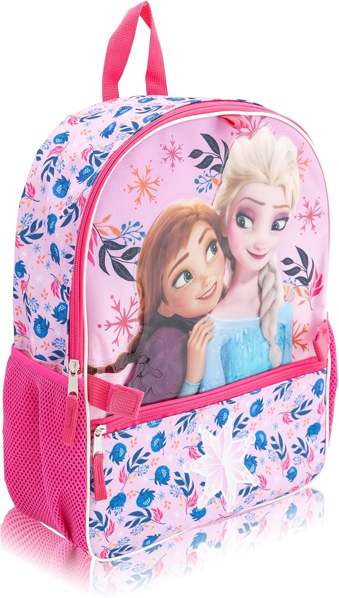 Disney Frozen Backpack Set for Girls with Headphones | 4-Piece Elsa and Anna Backpack with Insulated Lunch Bag, Dangle Charm | Kids School Bookbag | Ages 3+ - Image 5