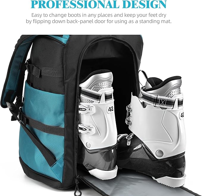 TurnWay Ski/Snowboard Boot Backpack/Ski Boot Backpack | Excellent for Store All Gear | Travel with Waterproof Exterior, Reflective Strip for Men, Women and Youth - Image 5