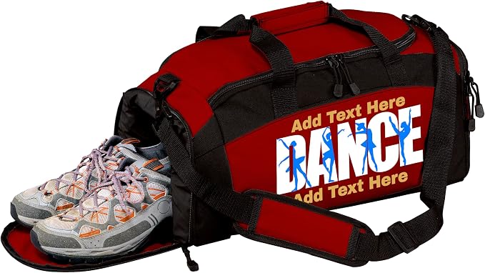 Personalized Dance Duffle Bag with Name – Custom Dancer Gym Bag for Girls, Competition Team Travel Bag, Ballet Recital Cheer & Studio Gear Bag by all+about+me+company