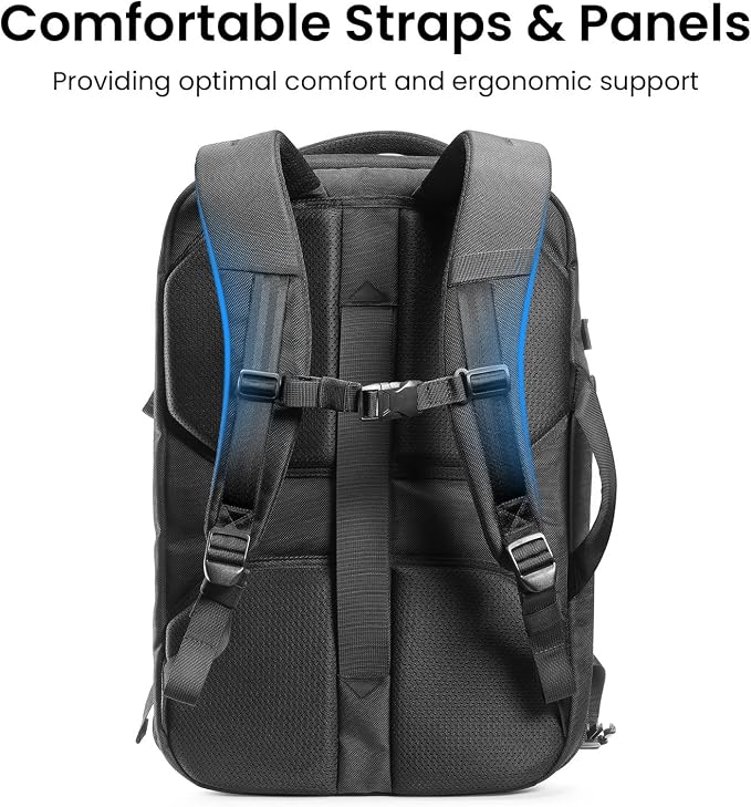 tomtoc 28/40L Travel Backpack, TSA Carry On/Personal Item Bag Flight Approved, Water-resistant Carry on Luggage, PFAS Free - Image 7
