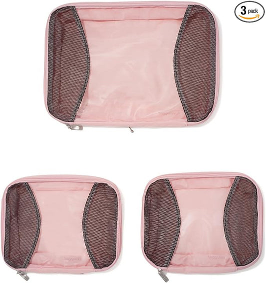 Baggallini Compression Cube 3-piece set - Lightweight Compression Packing Cubes for Travel by baggallini