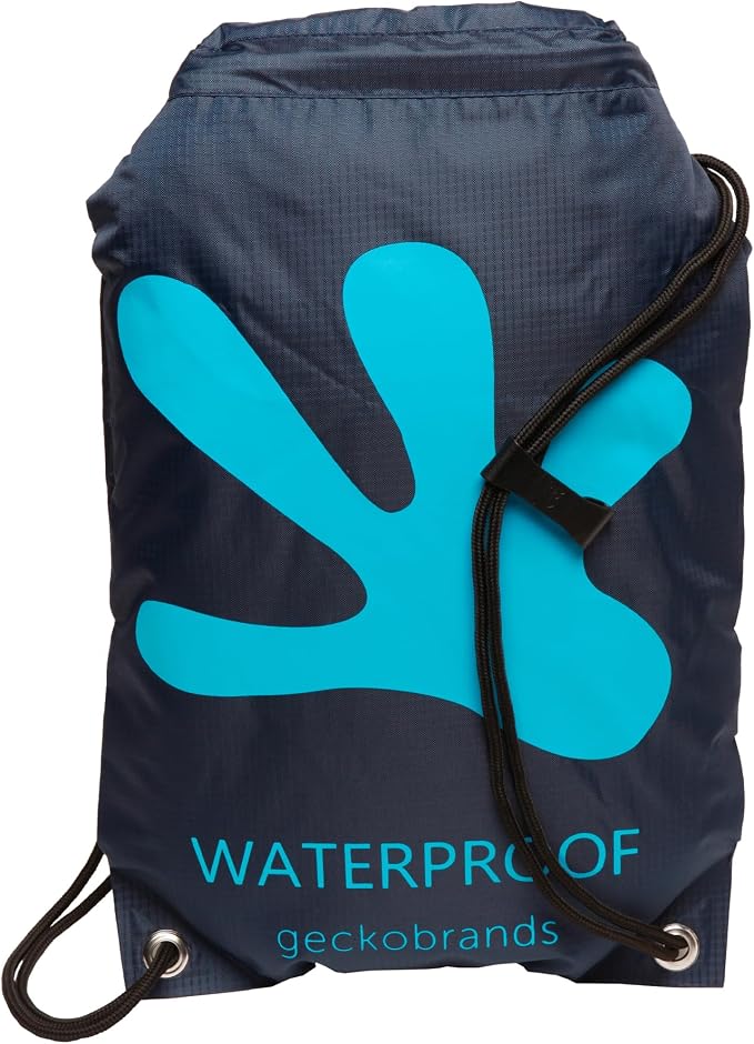 geckobrands Embark 10L Drawstring Backpack – Waterproof, Lightweight Dry Bag for Beach, Hiking, and Light Water Activities by geckobrands
