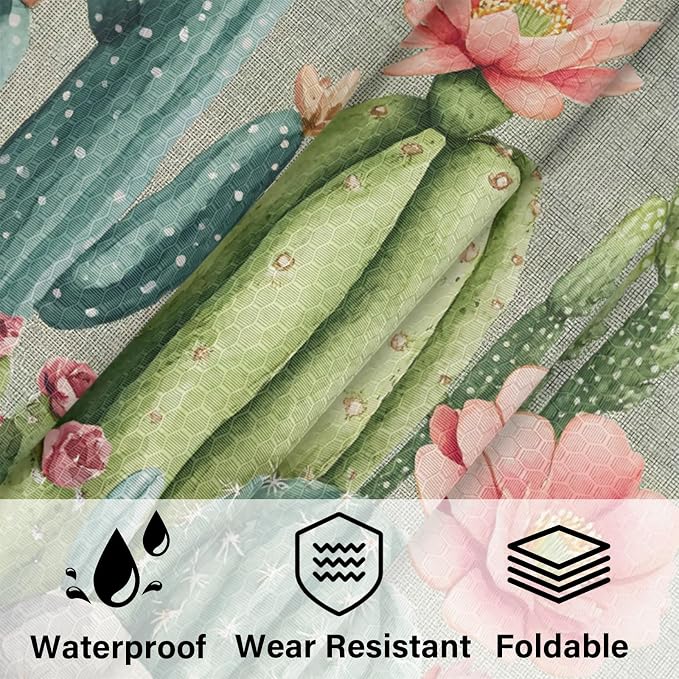 Tropical Cactus Succulent Compressible Packing Cubes for Suitcase 6 Set Lightweight Expandable Compression Packing Travel Luggage Organizer - Image 5